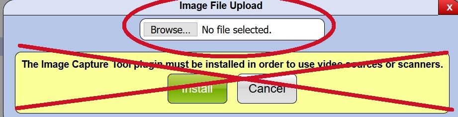 ID load error that displays on desktop